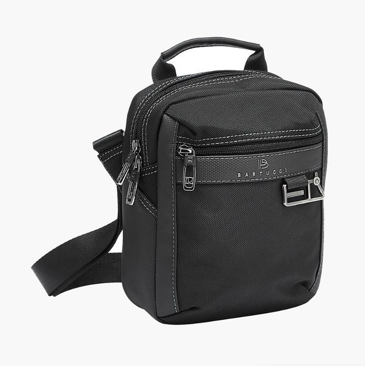 Geanta barbati, Bartuggi, textil, negru