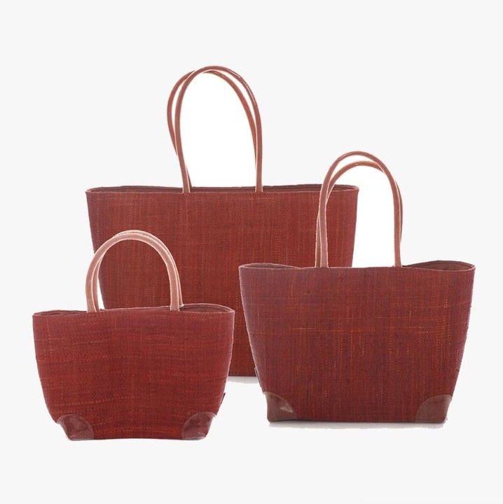 Geanta dama Bartuggi, Set 3 bucati, Maro