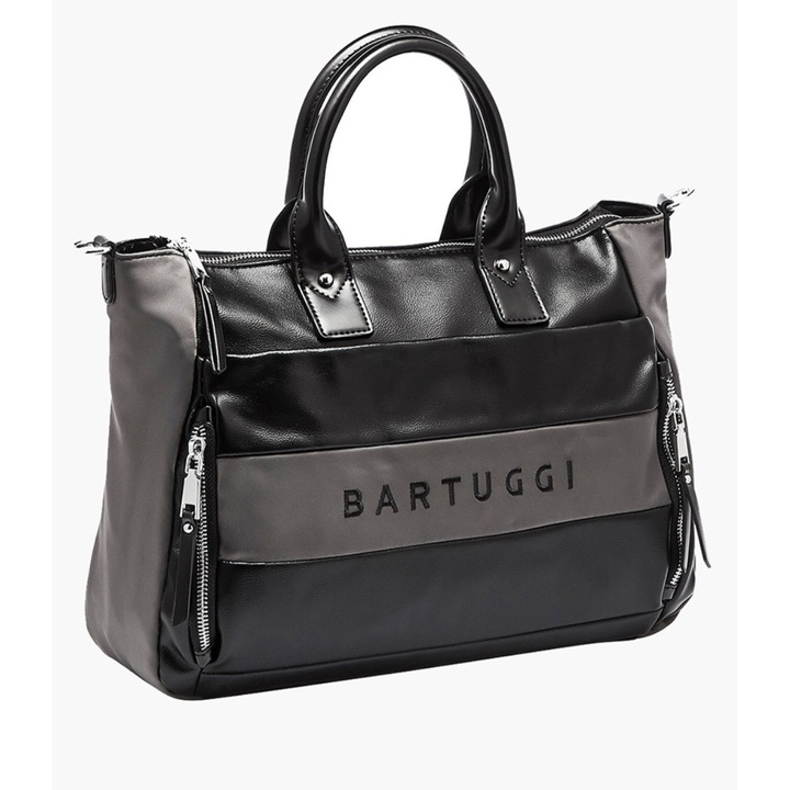 Geanta dama Bartuggi, 718-239258, Negru/Gri