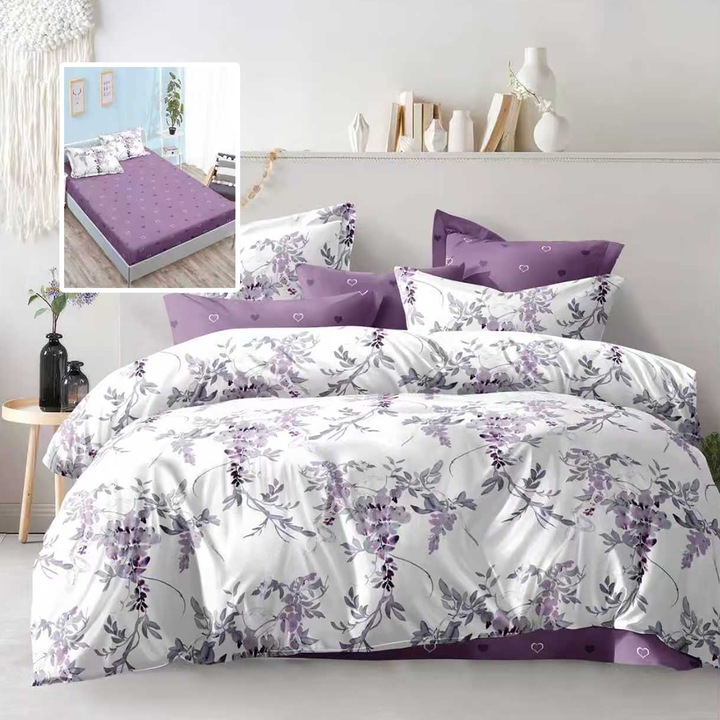 Lenjerie de pat Economy 6 piese cu husa (ECNH7)