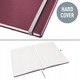 Caiet A5 Leitz Style, 80 file, spirala, rosu rubin