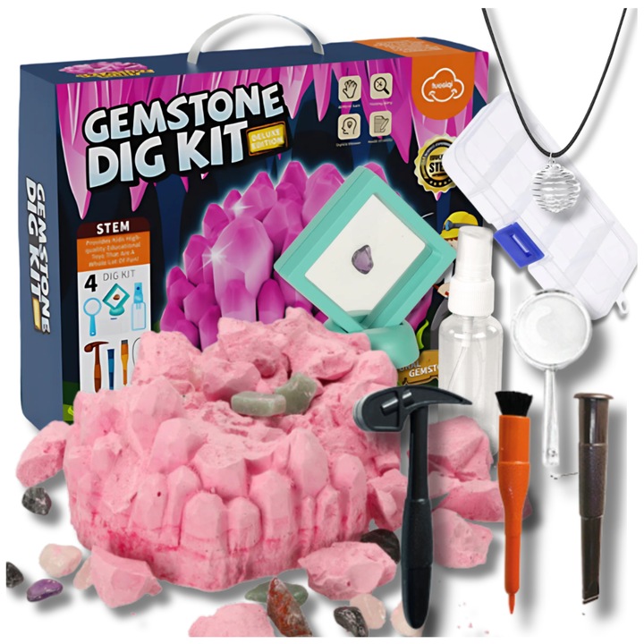 Set arheologic, Luka, descoperire diamante, unelte incluse, multicolor