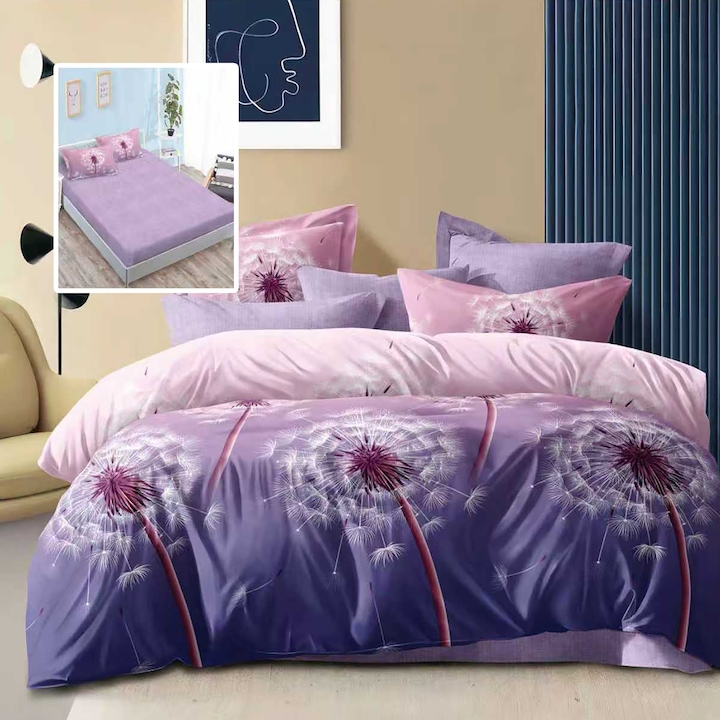 Lenjerie de pat Economy 6 piese cu husa (ECNH18)