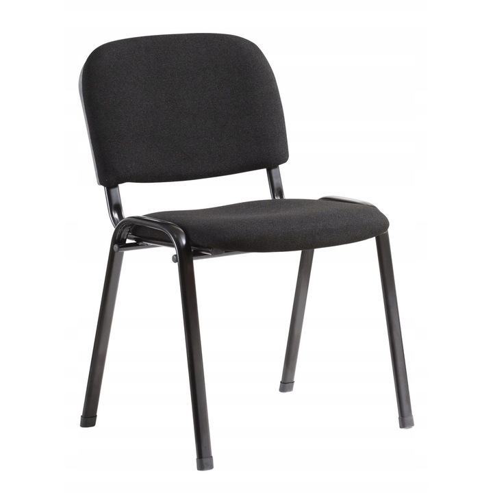 Scaun birou, Furnitex, model Iso, negru, dimensiuni 54x39x76cm, certificat ergonomic