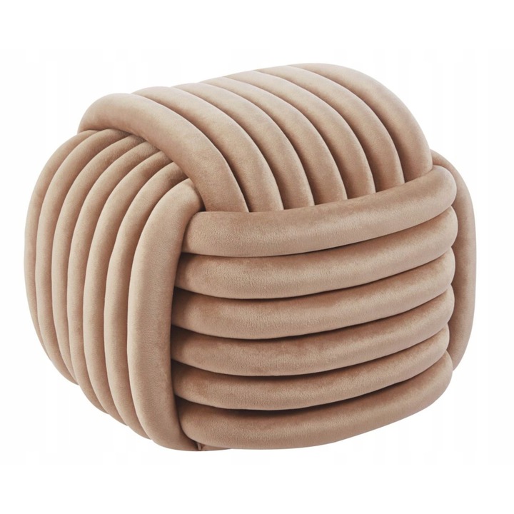 Пуф кадифе капучино, Furnitex, 50x50см, материал велур, 4кг