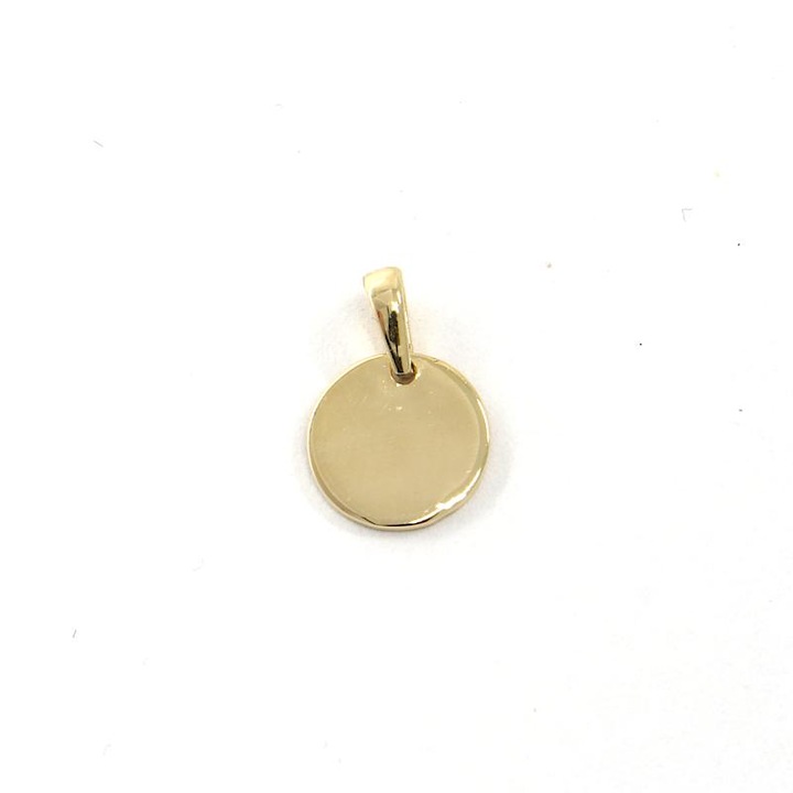 Pandantiv rotund din aur, PATTIC, 0,65g, finisaj lucios