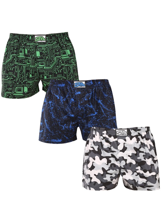 Set 3 boxeri barbati 3E19234, Styx, Multicolor, 4XL INTL
