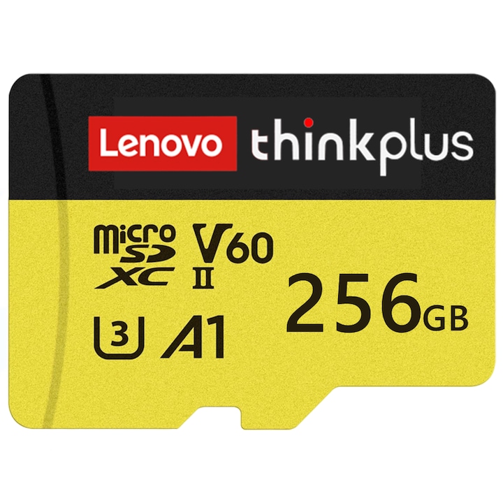 Lenovo 256 GB MicroSDXC U3 A1 Class 10 memóriakártya adapterrel