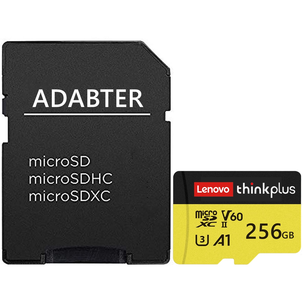 Card de memorie MicroSDXC Lenovo 256GB UHS-II U3 A1 V60, viteza de