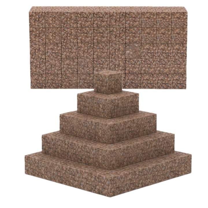 Set de constructie Creative World, 50 blocuri magnetice, 2cm