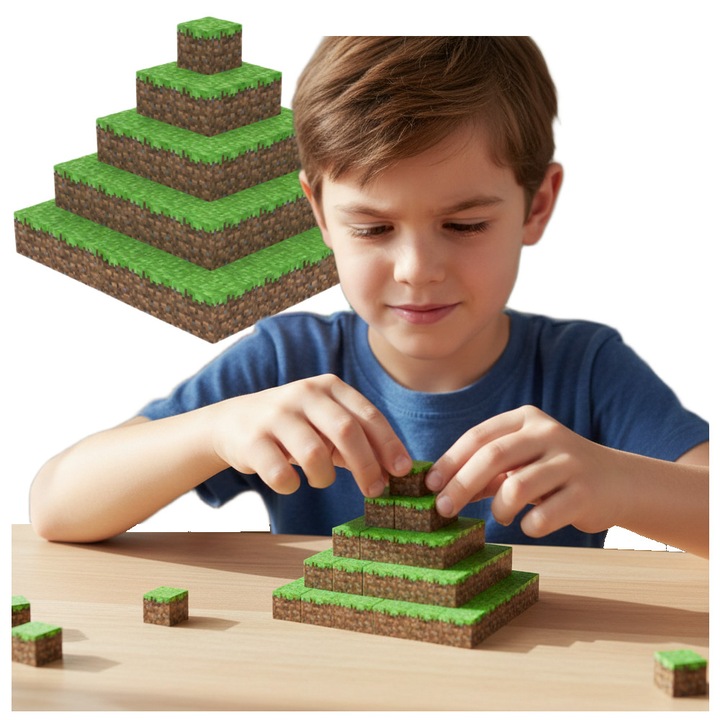 Set de constructie, Poszukiwacze Frajdy, 50 elemente, 2cm, verde