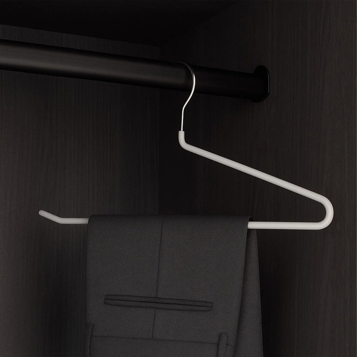 Csúszásgátló fém nadrágtartók - Helytakarékos készlet