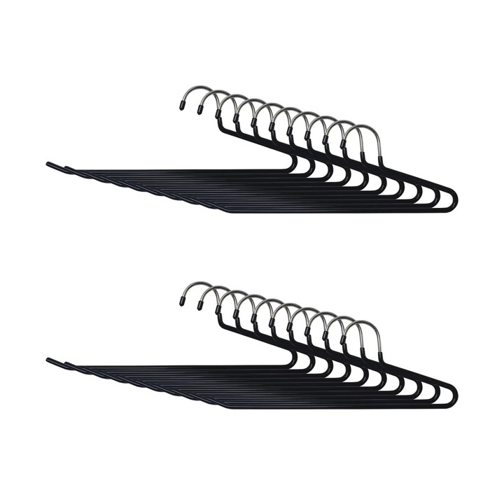 Fém csúszásgátló nadrágtartók, helytakarékos készlet