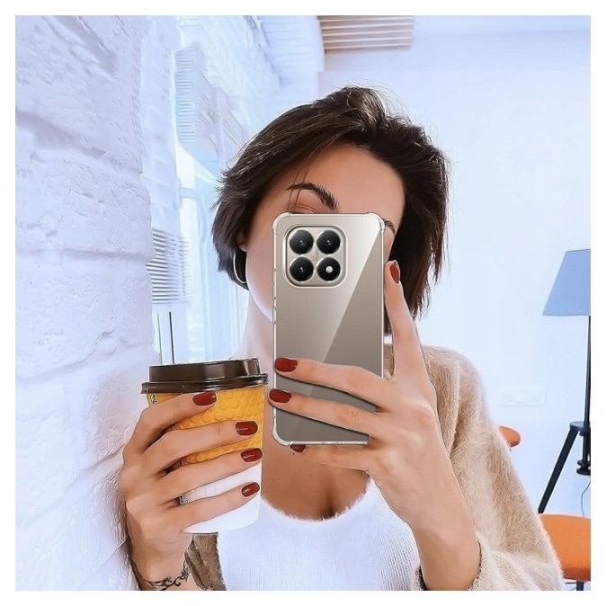 Husa Upzz® Shock Armor Compatibila Cu Xiaomi 15T, Protectie Sporita, Design Premium, Silicon, Transparenta