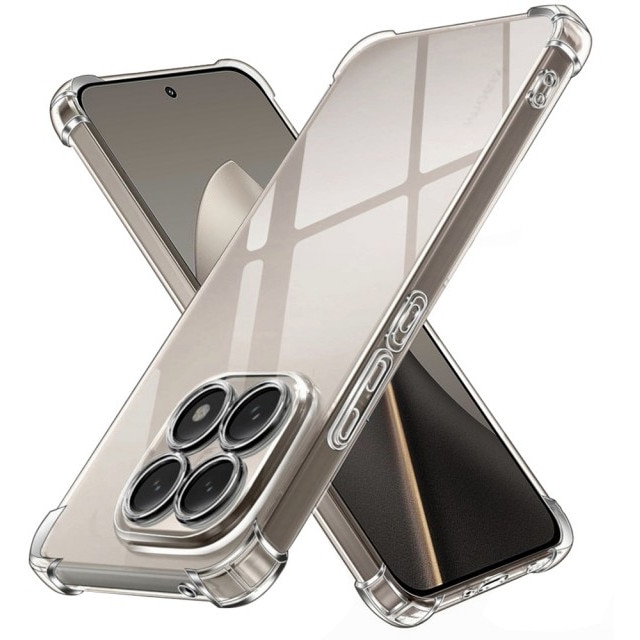 Husa Upzz® Shock Armor Compatibila Cu Xiaomi 15T, Protectie Sporita, Design Premium, Silicon, Transparenta