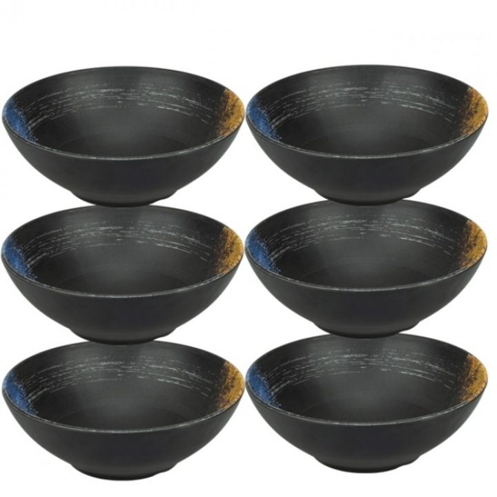 Set 6 boluri melamina OKIMI 18, 5xh6cm