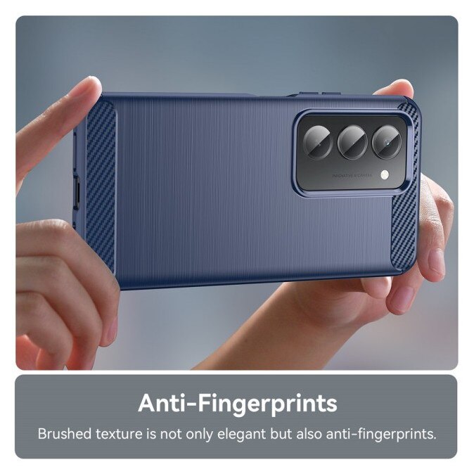 Husa Spate Upzz® Carbon Pro, Compatibila Cu Xiaomi Redmi 15 4G / 5G, Protectie Perfecta, Silicon, Blue