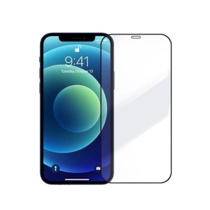 Folie Sticla securizata, Leski, compatibila cu Xiaomi Redmi Note 11 Pro/ Note 11 Pro 5G, Full Glue, cu margini negre