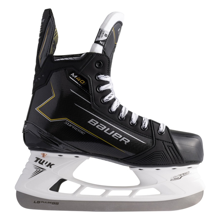 Patine hochei Bauer Supreme M40 SR, fixe, negru, 43