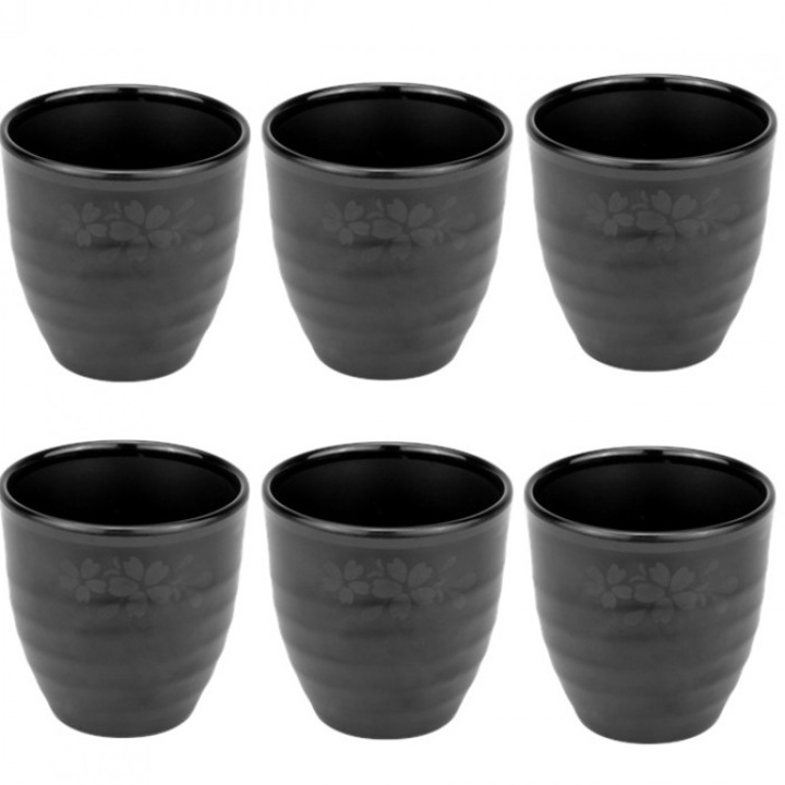 Set 6 pahare melamina RAKI SHIBUI 7, 5cm