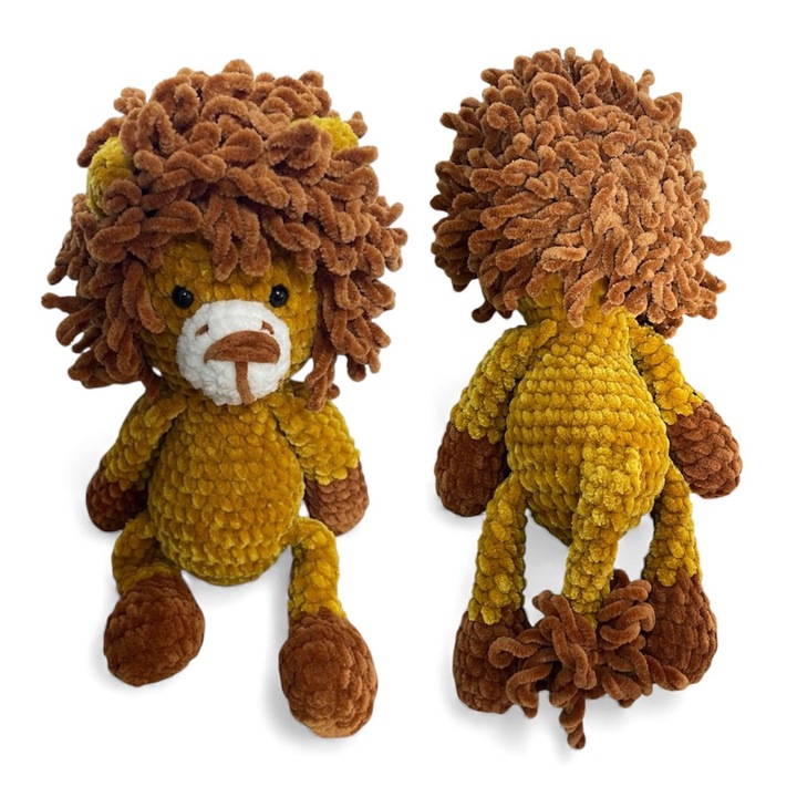 Leu Crosetat Manual, Moale și Hipoalergenic, 35 cm, Dolphin Baby