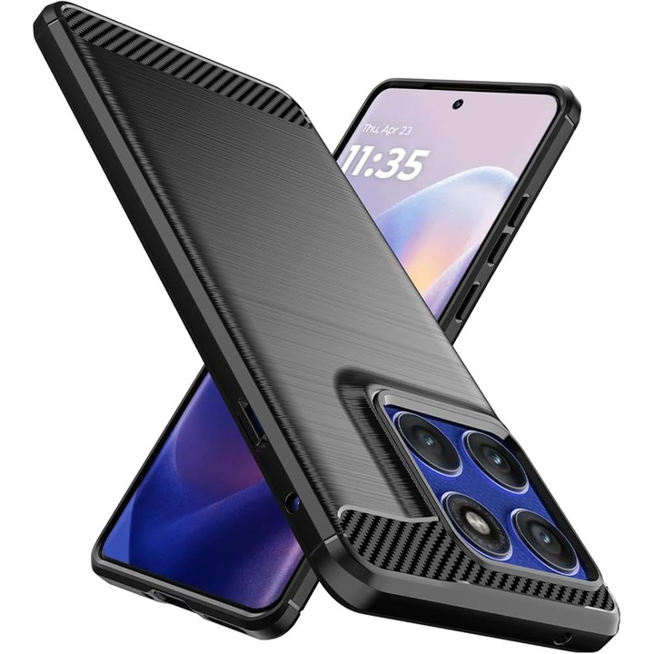 Husa pentru Motorola Edge 60 Pro 5G Carbon Negru