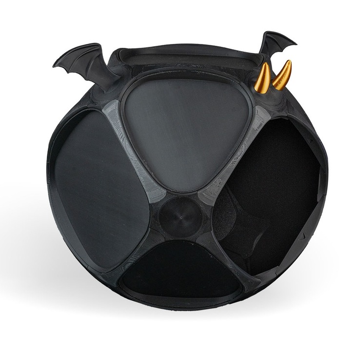 Casa pentru pisici si caini mici, loc de dormit, adapost interior confortabil, imprimare 3D, Dragon Rest Pet House, 40×40×40 cm