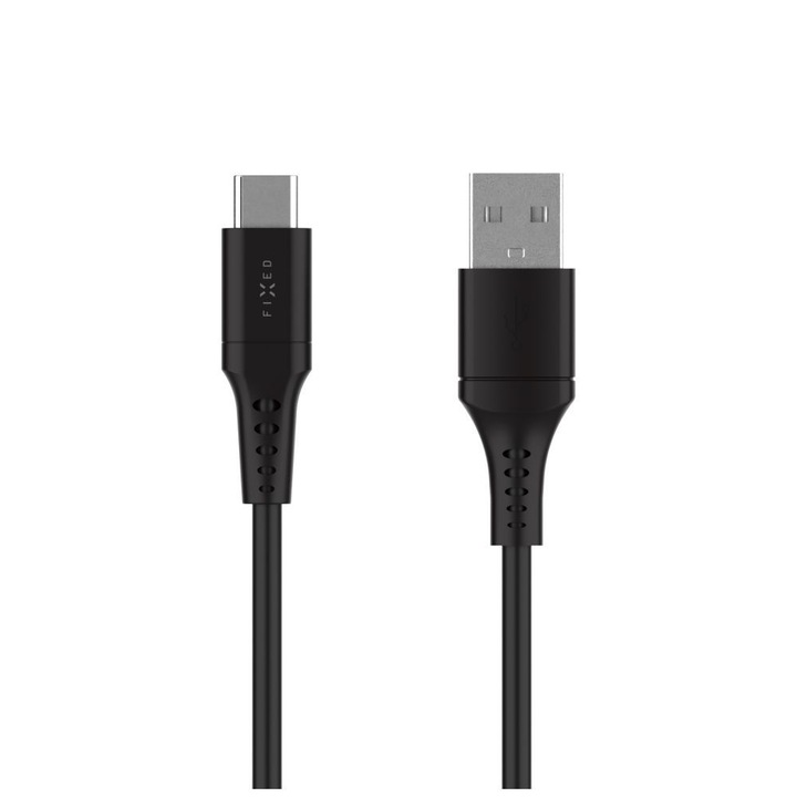 Cablu USB FIXED USB-C/USB-C 0,3m, negru