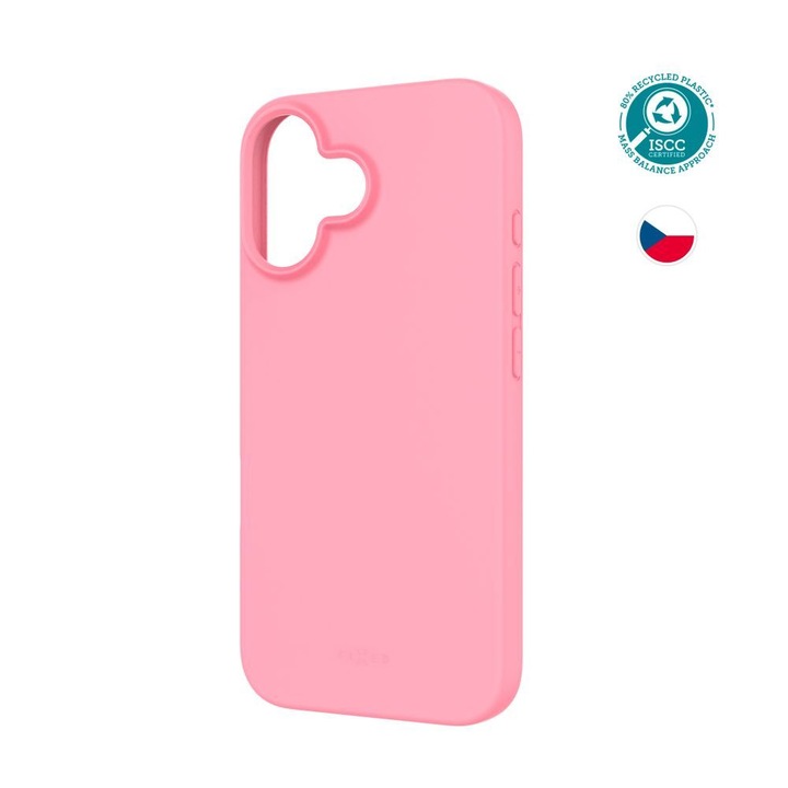 Carcasa telefon FIXED pentru Apple iPhone 16, roz, TPU