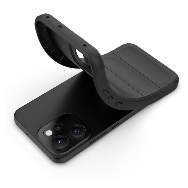 Husa Upzz® Magic Shield Pentru Oppo Reno14 F / 14 FS 5G, MicroFibra la Interior, Anti Sock - Black