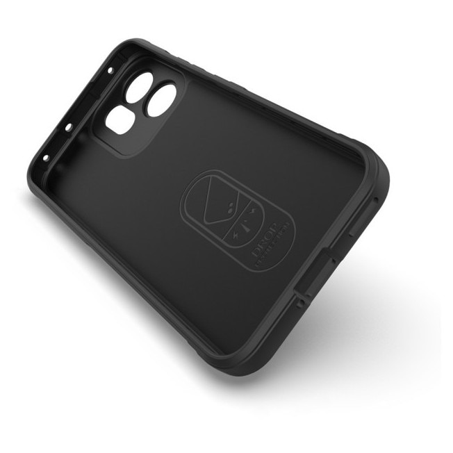 Husa Upzz® Magic Shield Pentru Oppo Reno14 F / 14 FS 5G, MicroFibra la Interior, Anti Sock - Black