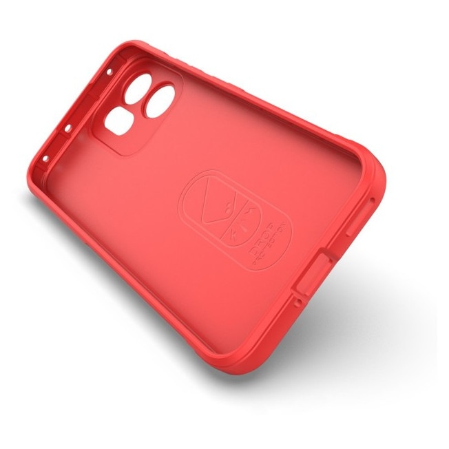 Husa Upzz® Magic Shield Pentru Oppo Reno14 F / 14 FS 5G, MicroFibra la Interior, Anti Sock - Red