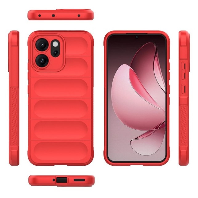 Husa Upzz® Magic Shield Pentru Oppo Reno14 F / 14 FS 5G, MicroFibra la Interior, Anti Sock - Red