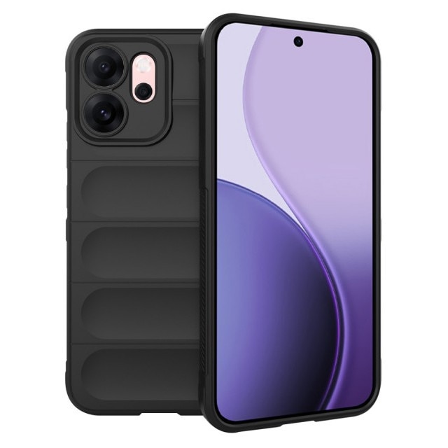 Husa Upzz® Magic Shield Pentru Oppo Reno14 F / 14 FS 5G, MicroFibra la Interior, Anti Sock - Black