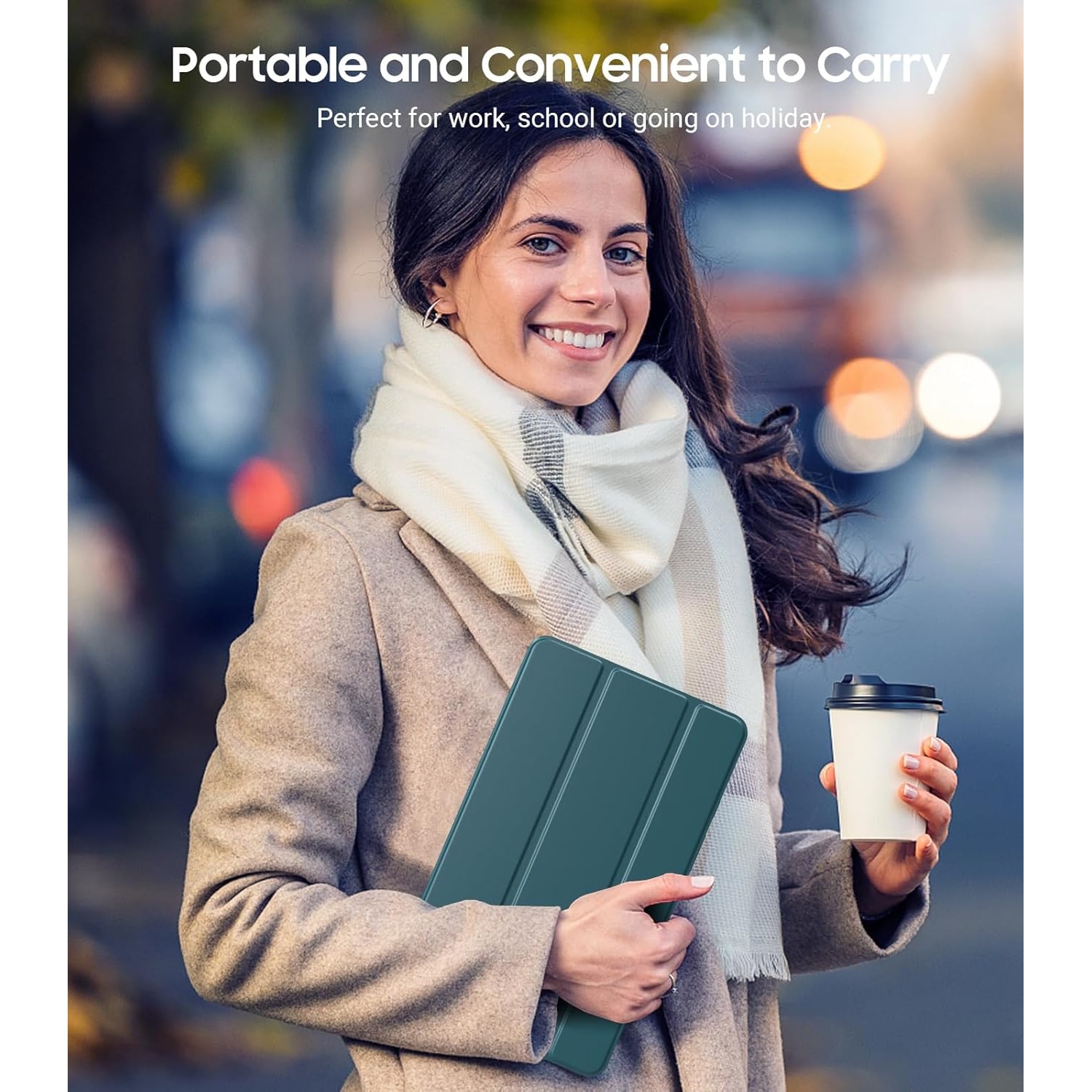 Husa premium pentru Samsung Galaxy Tab A11+/A9+(2025/2023), 11", Sigloo, interior de piele sintetica, suport Smart Pen, rezistent la socuri, Verde