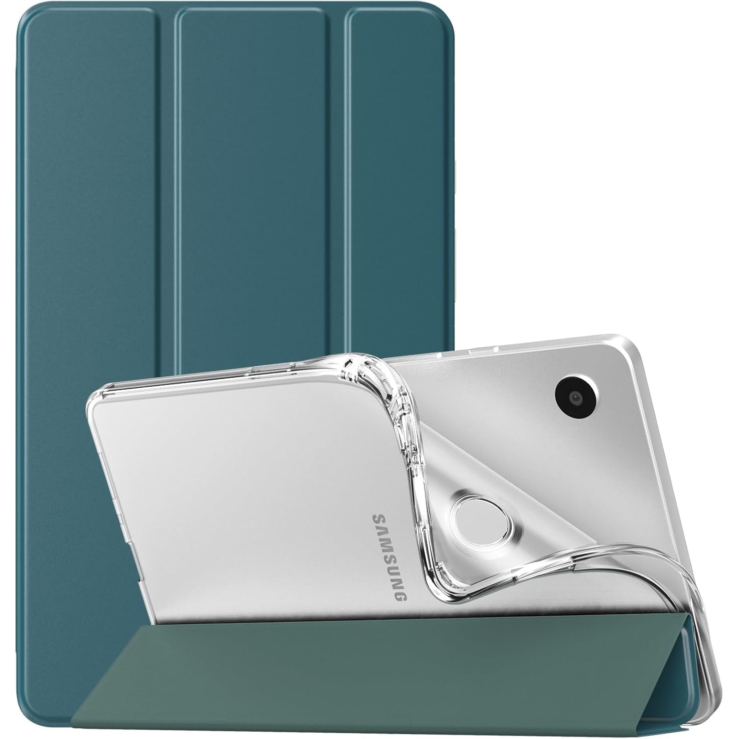 Husa premium pentru Samsung Galaxy Tab A11+/A9+(2025/2023), 11", Sigloo, interior de piele sintetica, suport Smart Pen, rezistent la socuri, Verde