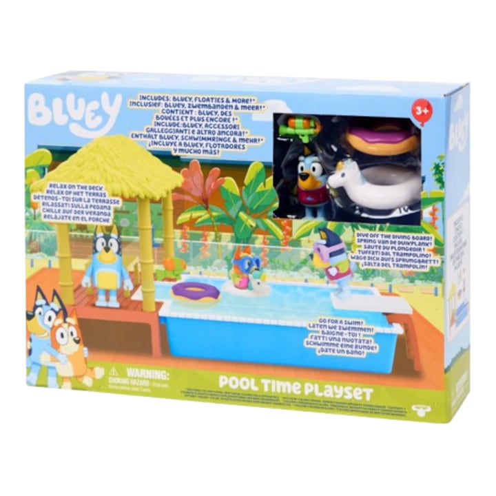 Комплект за игра с басейн Bluey 16,5 x 12 x 27 см