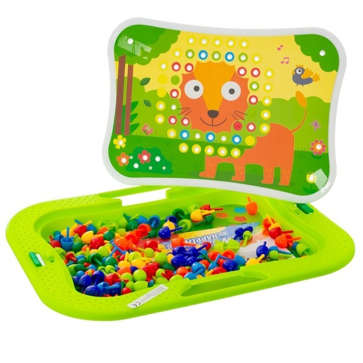 Set mozaic pentru copii, 268 piese, EUROBABY, 35x25 cm, multicolor