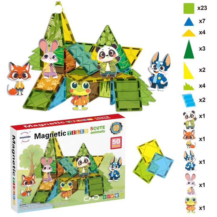 Mamido Магнитен конструктор 50 части MT1441