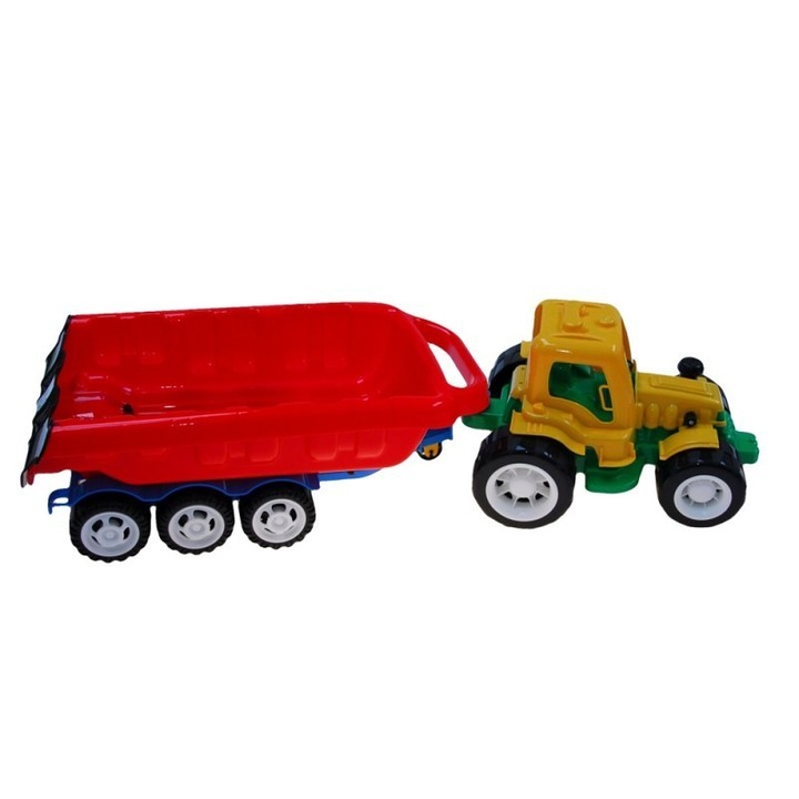 Tractor cu remorca, Leszko, 102x33.5x27cm, 2.30kg