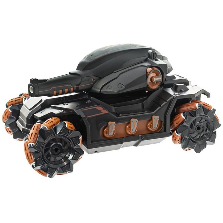 Távirányítós tank, 28x18x15cm, 2 szín, készlet 500 vízgolyóval, 3000mAh akkumulátor