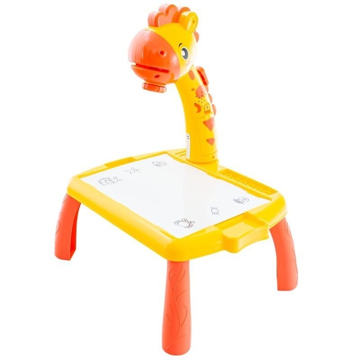 Masa de desen cu proiector, EUROBABY ZABAWKI, set complet, 30x25x37 cm