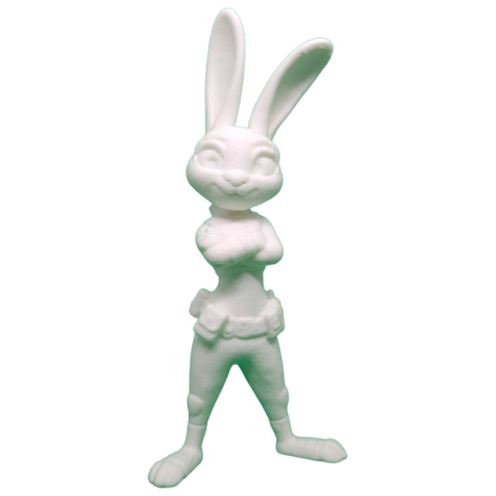 Figurina, IMALDI PRO, design Judy Hopps, alb mat, 13.5 cm, plastic