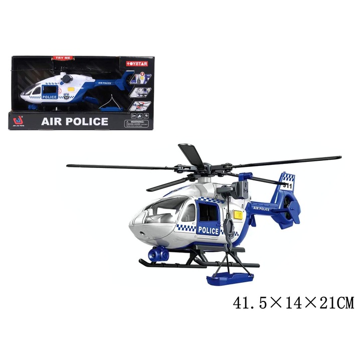 Helicopter de jucarie, Gazelo, interactiv cu efecte sonore si luminoase, 30x30cm