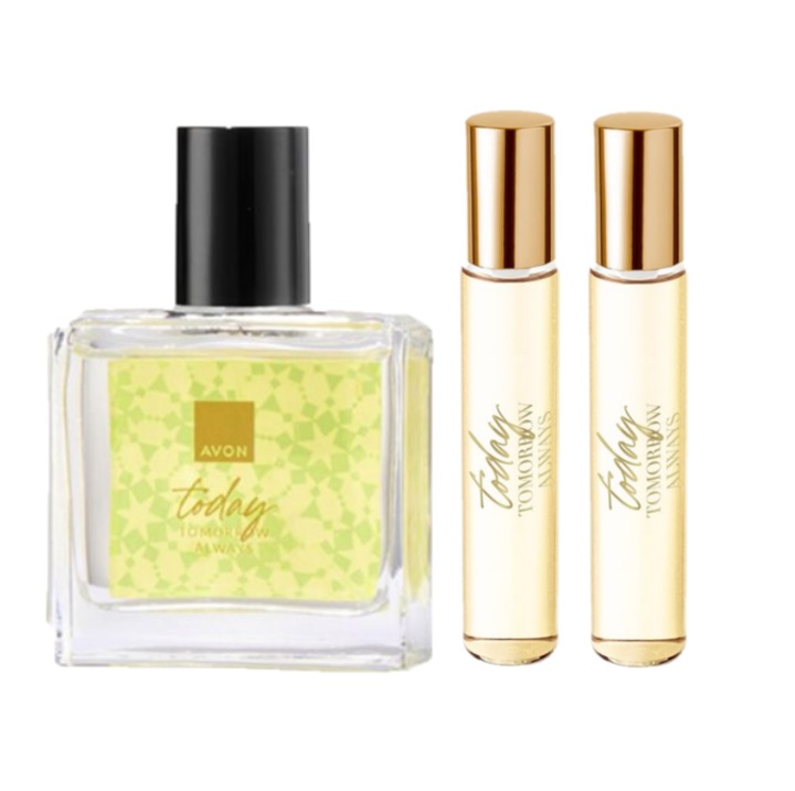 Set 3 produse Today, Avon - Apa de parfum 30 ml si 2 x Mini-Apa de parfum 10 ml
