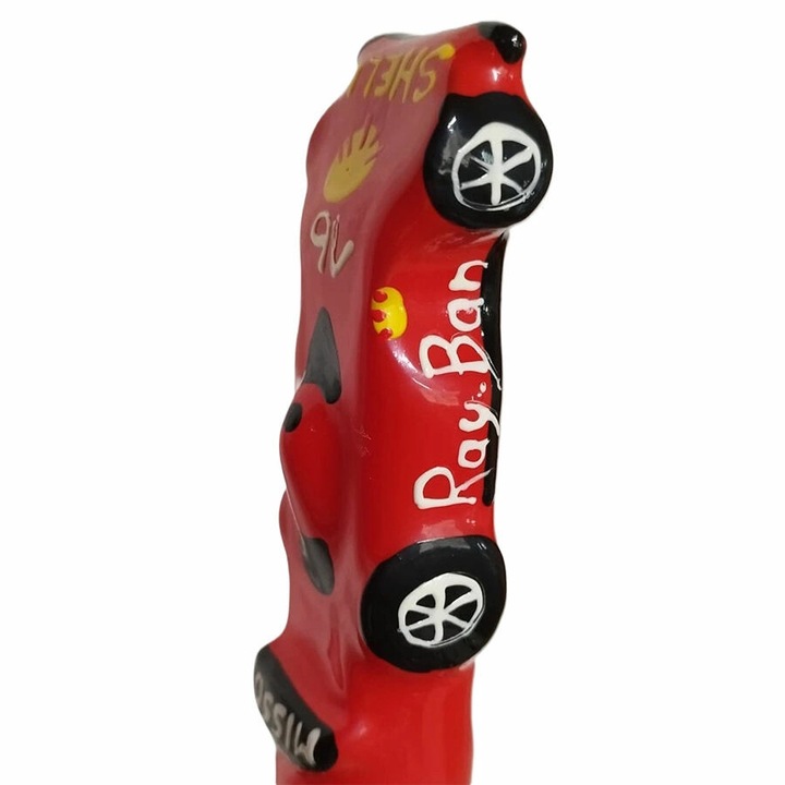 Prezervatív F1 Ferrari XL, Condomerie egyedi modell, természetes latex, kézzel festett