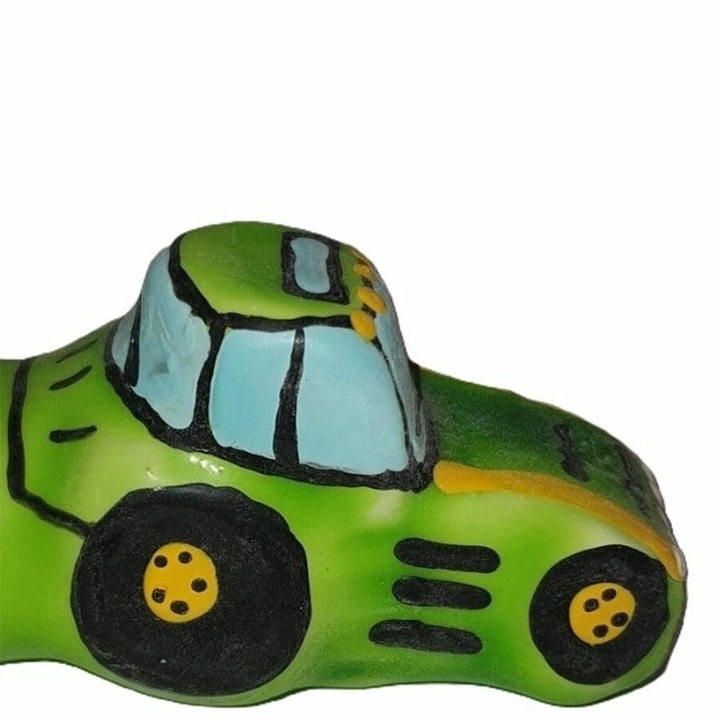 Condomerie óvszer szett XL Zöld traktor, természetes latex, egyedi design, kézi