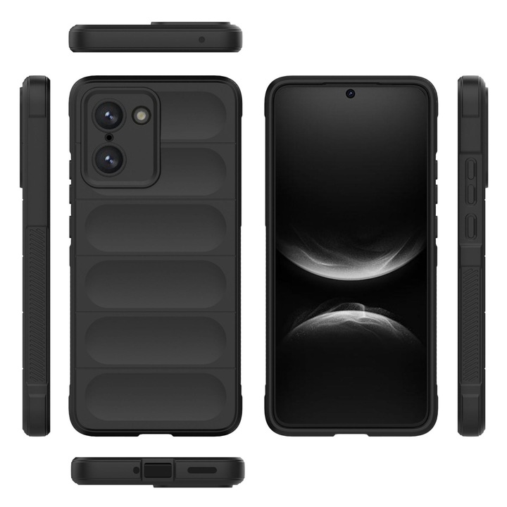 Калъф за телефон, Heavy Duty 3D, неопрен, наситено черен, за OnePlus Nord CE5 5G