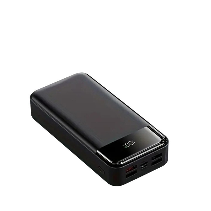 Външна батерия 50000mAh, Juksun, 22.5W, 5 изходни порта, черна, 148x69x39мм