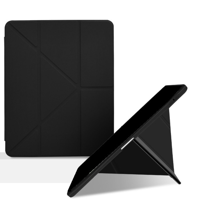 Husă tabletă, neagră, pentru Honor Pad X9, piele, slot pentru stilou, trezire automată/somn